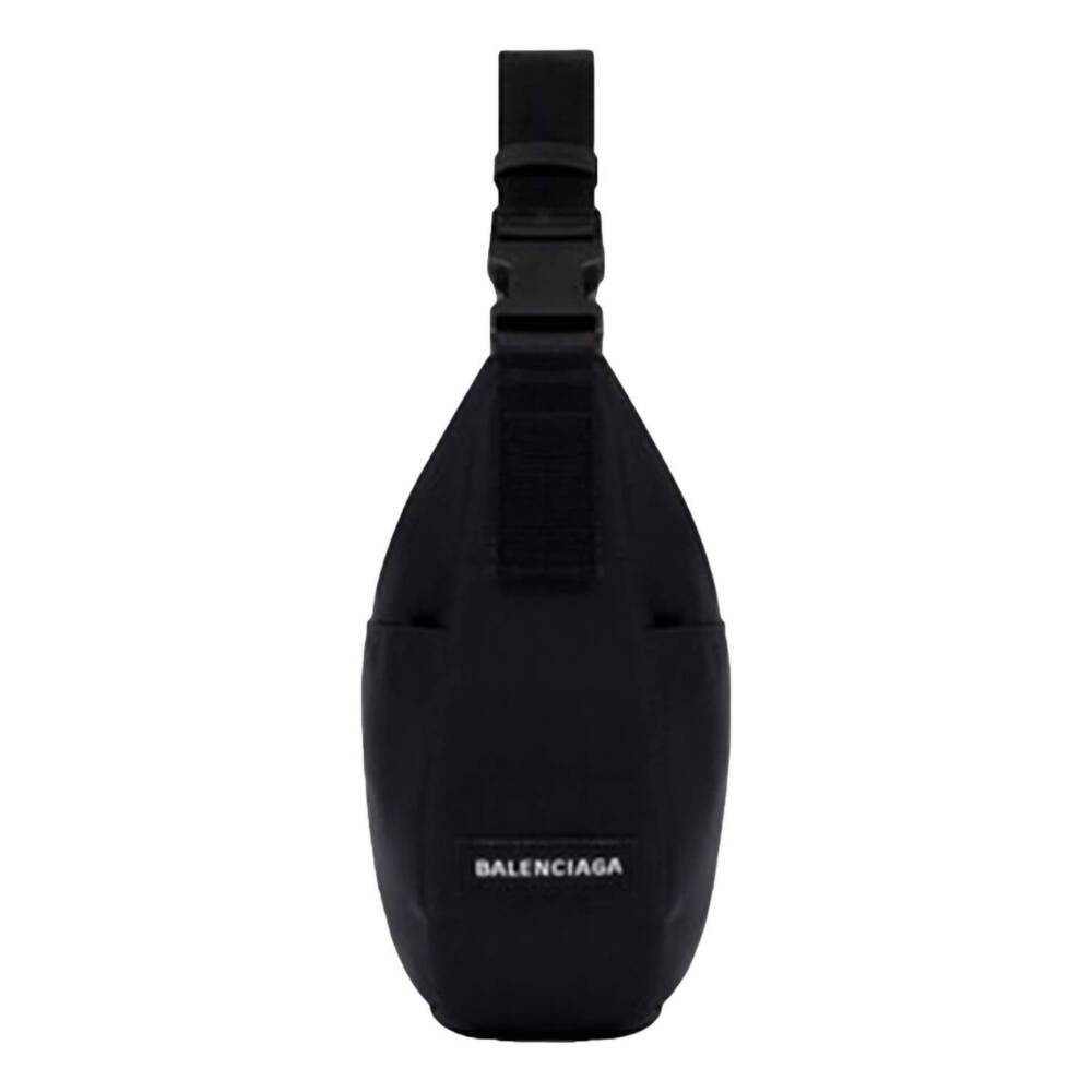 NEW BALENCIAGA unisex nasa logo sling shoulder crossbody bag in black - Picture 2 of 3